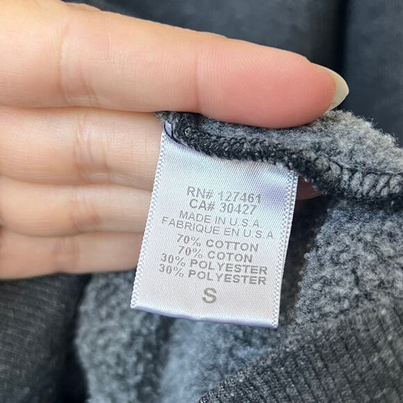 Wildfox Heart Star Sweatshirt in Charcoal Size S - Picture 5 of 6